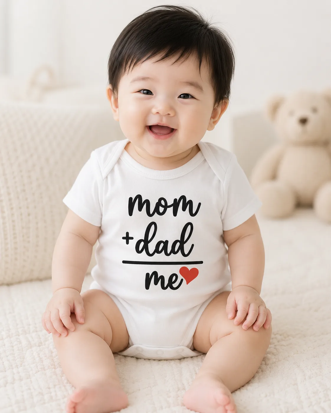 Mameluco “Mom + Dad = Me”
